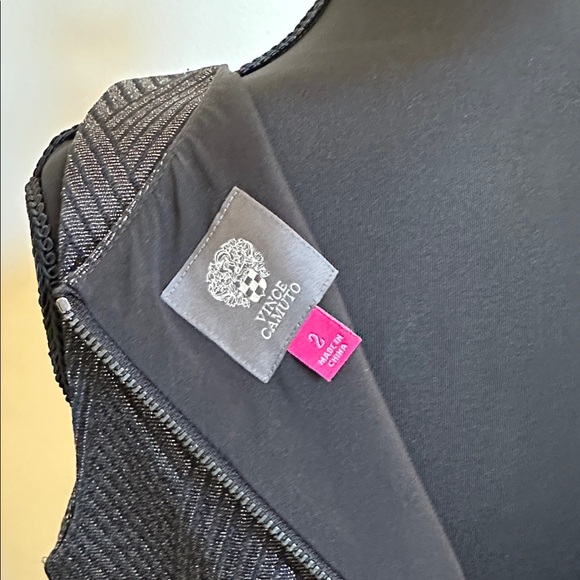 Vince Camuto Black Sleeveless Midi Dress - Picture 4 of 11